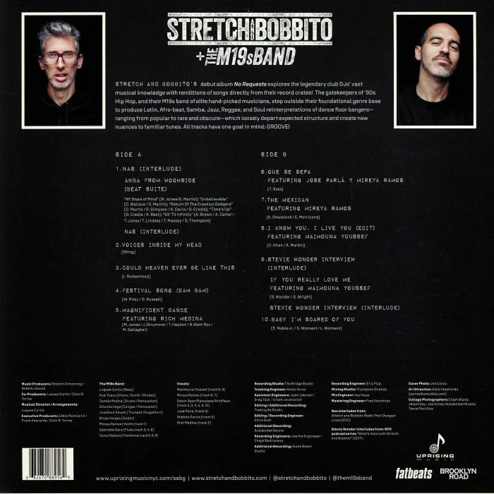 Back cover — STRETCH / BOBBITO / THE M19S BAND — No Requests