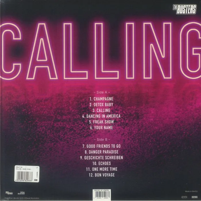Back cover — The BUSTERS — Calling