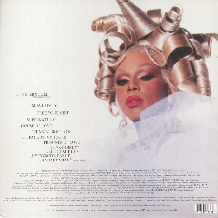 Обратная сторона обложки — RUPAUL — Supermodel Of The World (reissue)