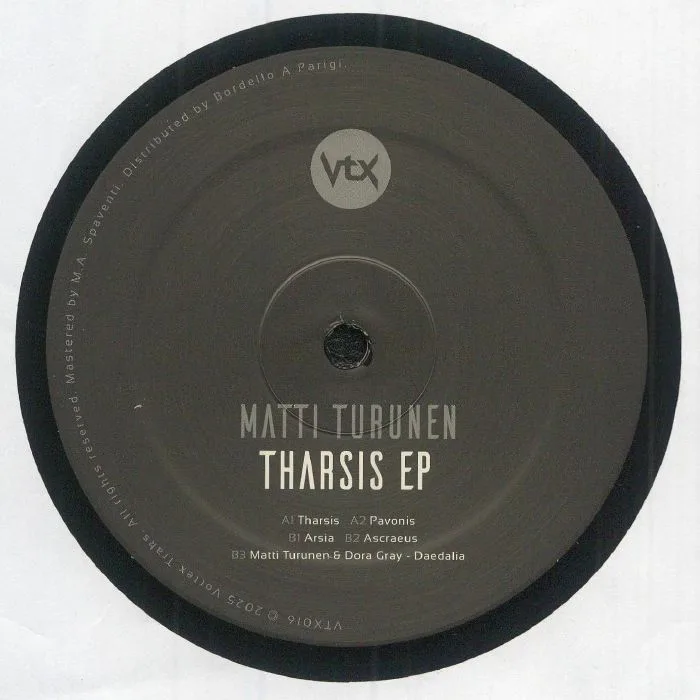 Лицевая сторона обложки — Matti TURUNEN — Tharsis EP