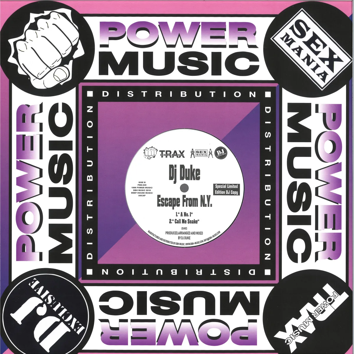 Back cover — Dj Duke — Escape From N.Y.