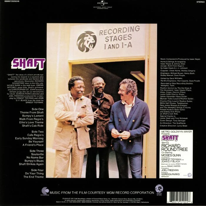 Back cover — Isaac HAYES — Shaft (remastered)