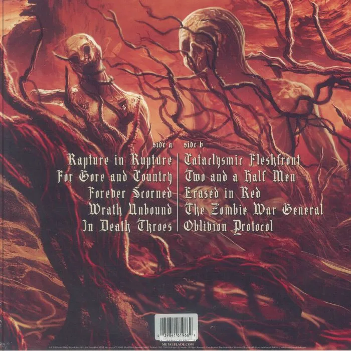 Обратная сторона обложки — VOMITORY — In Death Throes