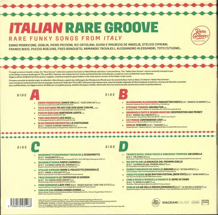 Back cover — VARIOUS — Italian Rare Groove