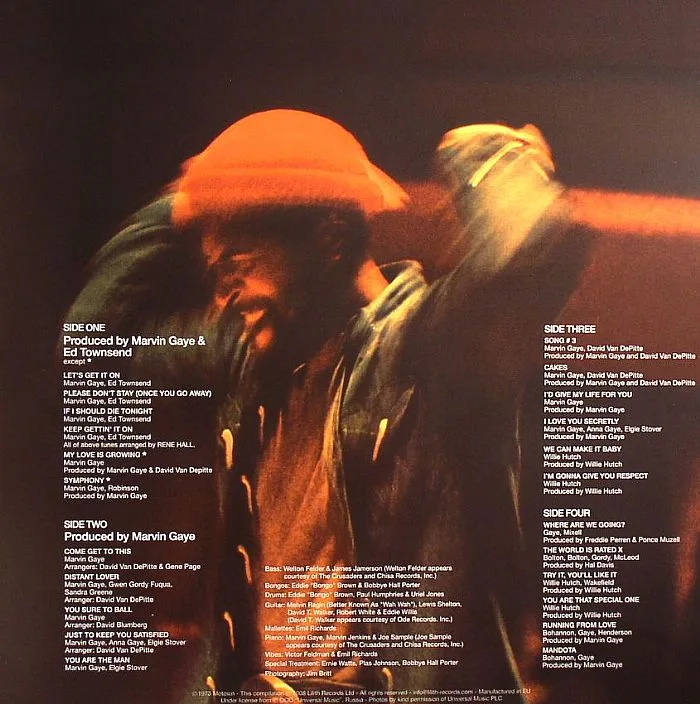 Back cover — Marvin GAYE — Let's Get It On (reissue)