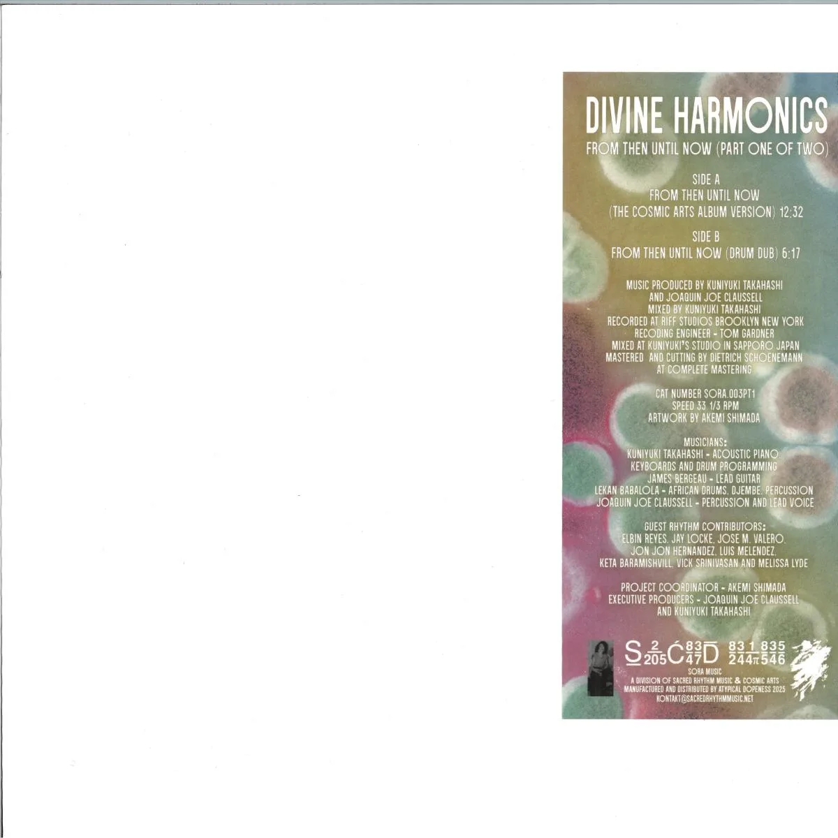 Front cover — Kuniyuki Takahashi & Joaquin Joe Claussell — Divine Harmonics PT4. Disc 1 of 2