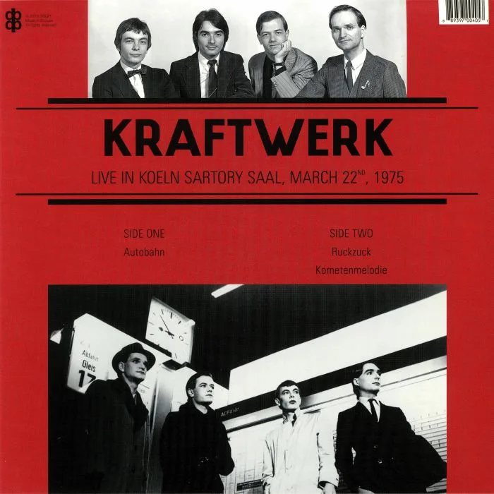 Back cover — KRAFTWERK — Live In Koeln Sartory Saal March 22nd 1975