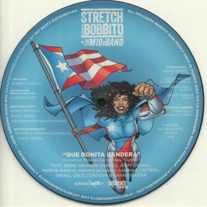 Обратная сторона обложки — STRETCH / BOBBITO / THE M19S BAND — Que Bonita Bandera
