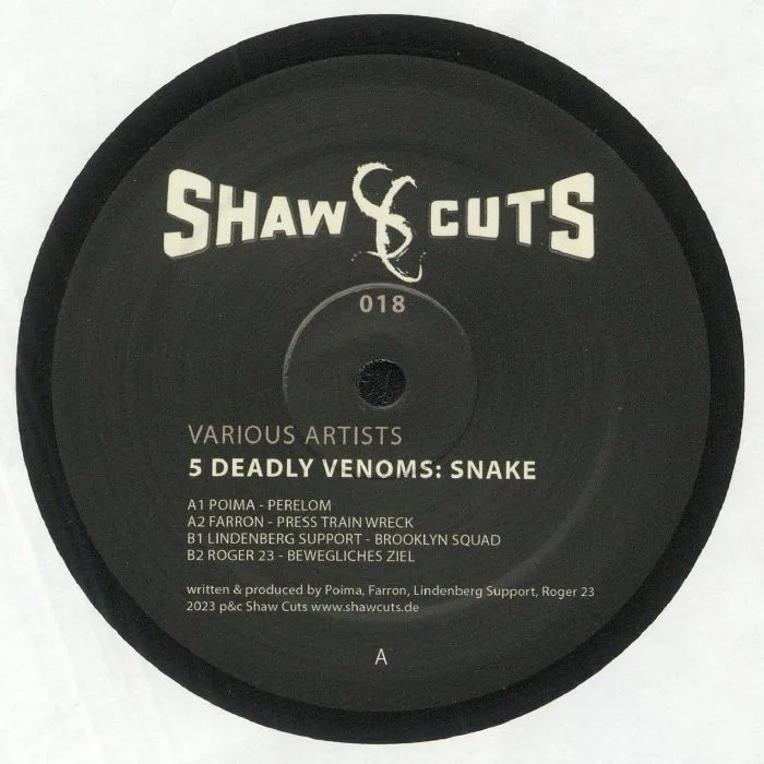 Лицевая сторона обложки — POIMA / FARRON / LINDENBERG SUPPORT / ROGER 23 — 5 Deadly Venoms: Snake