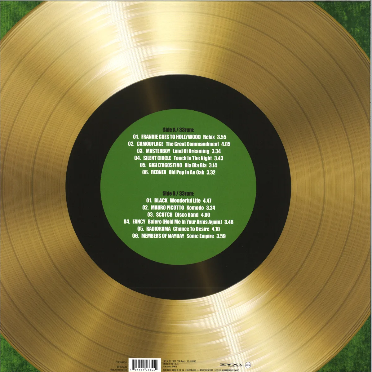 Back cover — Various — Golden Chart Hits Of The 80s & 90s Vol.3