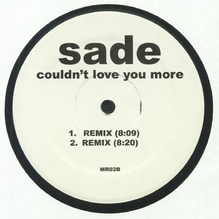 Обратная сторона обложки — SADE — Couldn't Love You More (remixes)