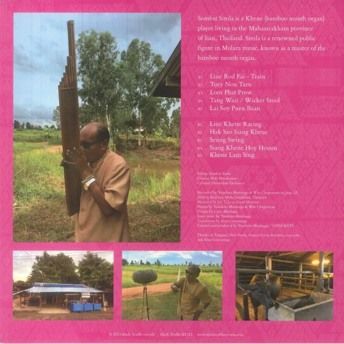 Back cover — Sombat SIMLA — Master Of Bamboo Mouth Organ Isan Thailand