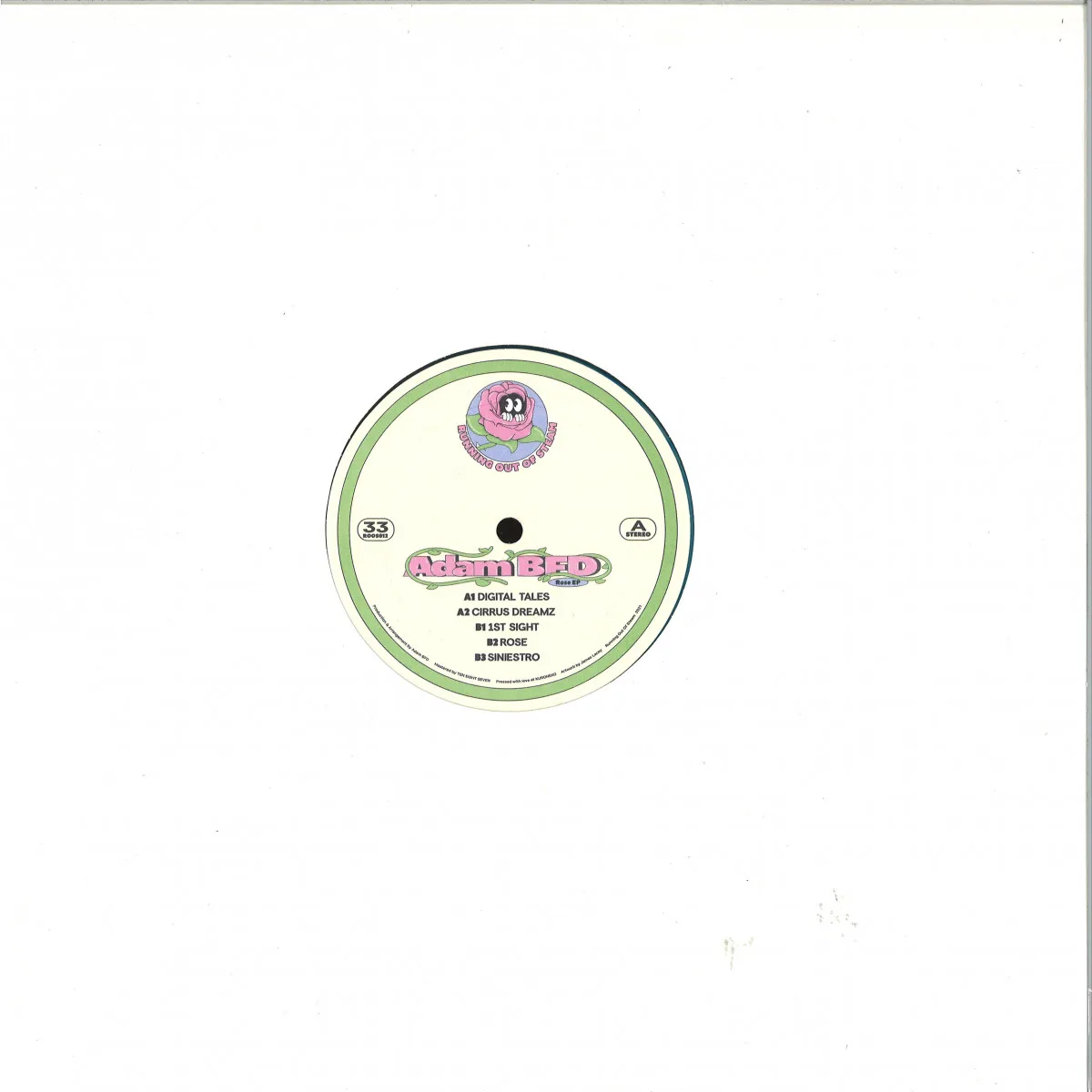 Back cover — Adam BFD — Rose EP