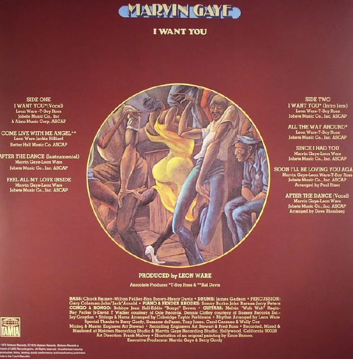 Back cover — Marvin GAYE — I Want You