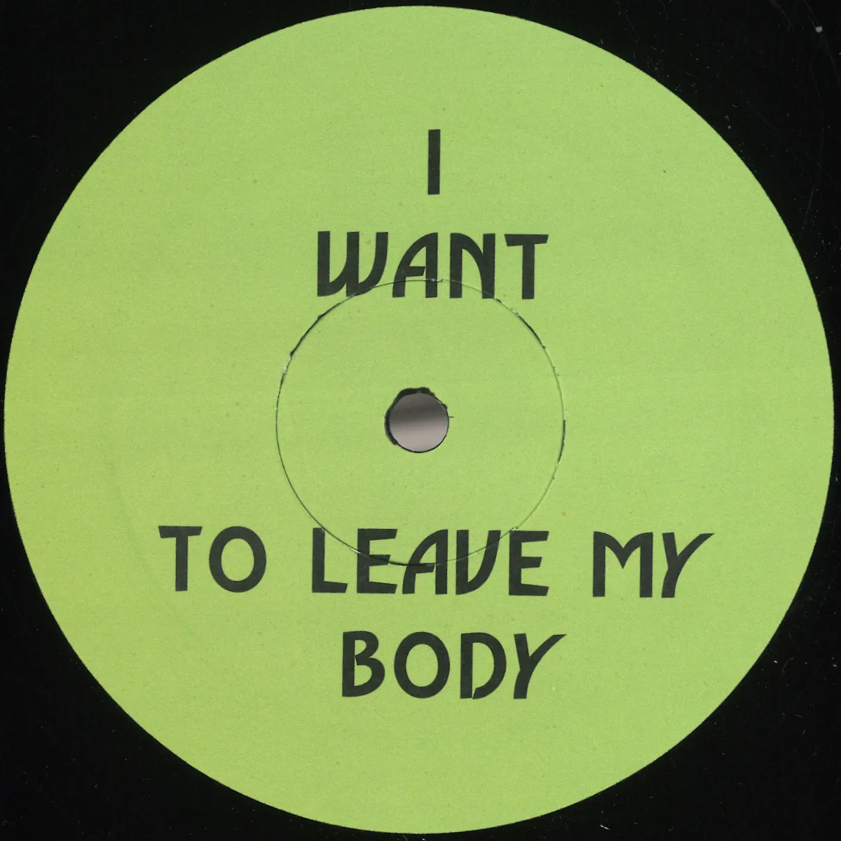 Front cover — Green Velvet — I Want To Leave My Body EP