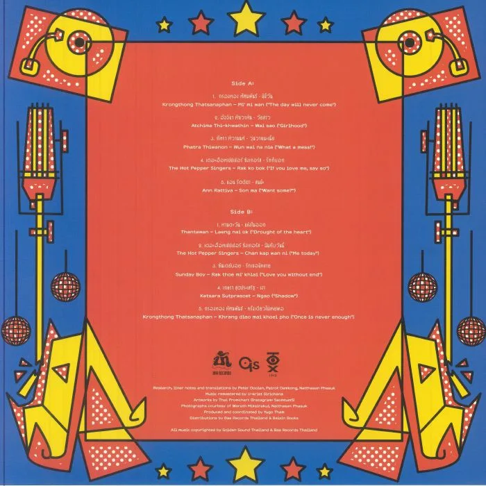 Back cover — VARIOUS — Baa Records Selects Thailand's Golden Sounds: 80's Synth Pop & Disco