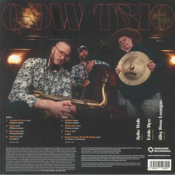 Back cover — QOW TRIO — The Rule Of Three
