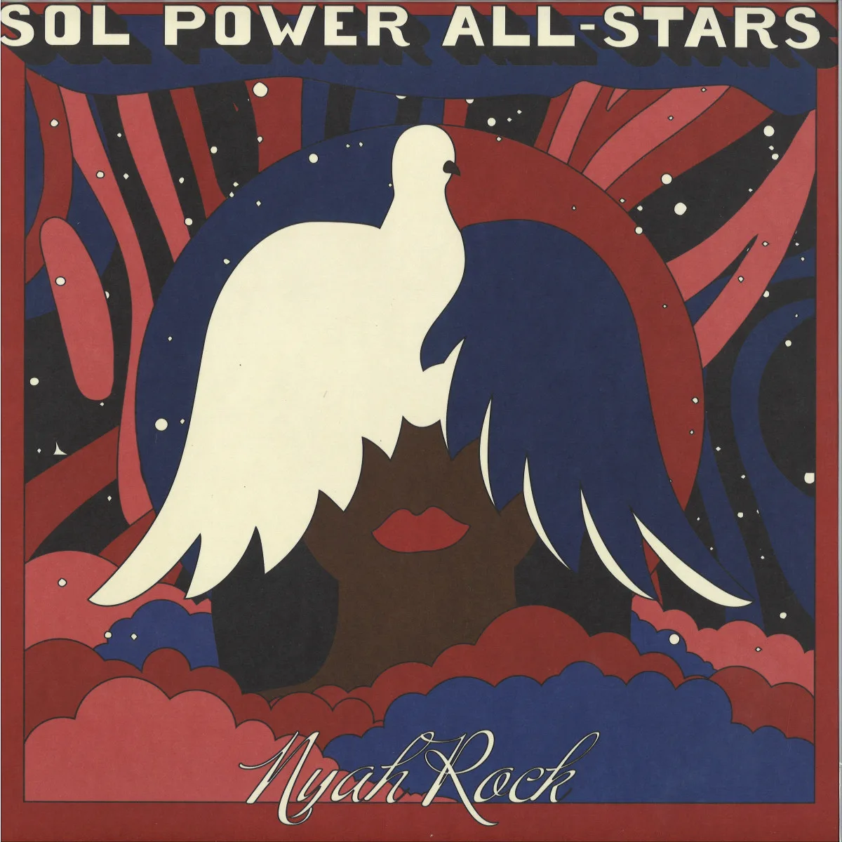 Лицевая сторона обложки — Sol Power All Stars — Nyah Rock LP