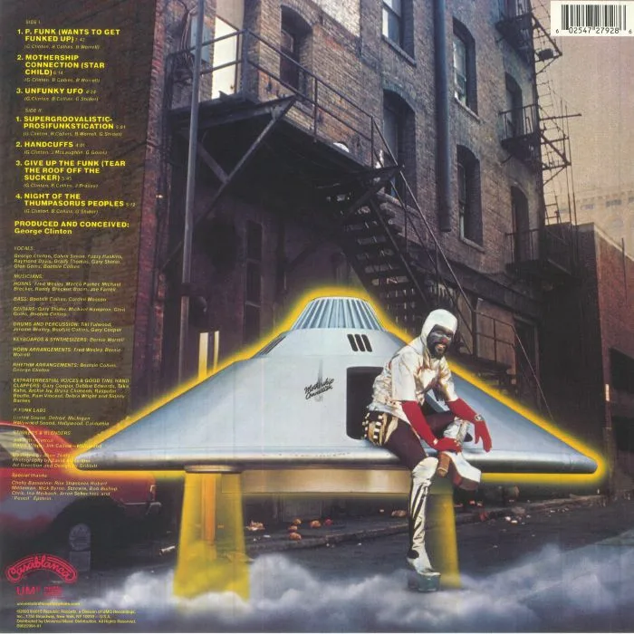 Back cover — PARLIAMENT — Mothership Connection