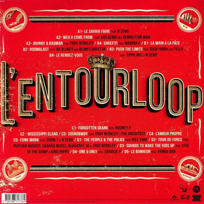 Back cover — L'ENTOURLOOP — Le Savoir Faire