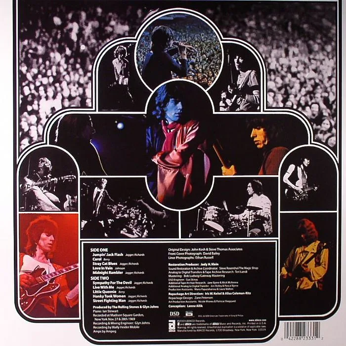 Back cover — The ROLLING STONES — Get Yer Ya Ya's Out: The Rolling Stones In Concert (remastered)