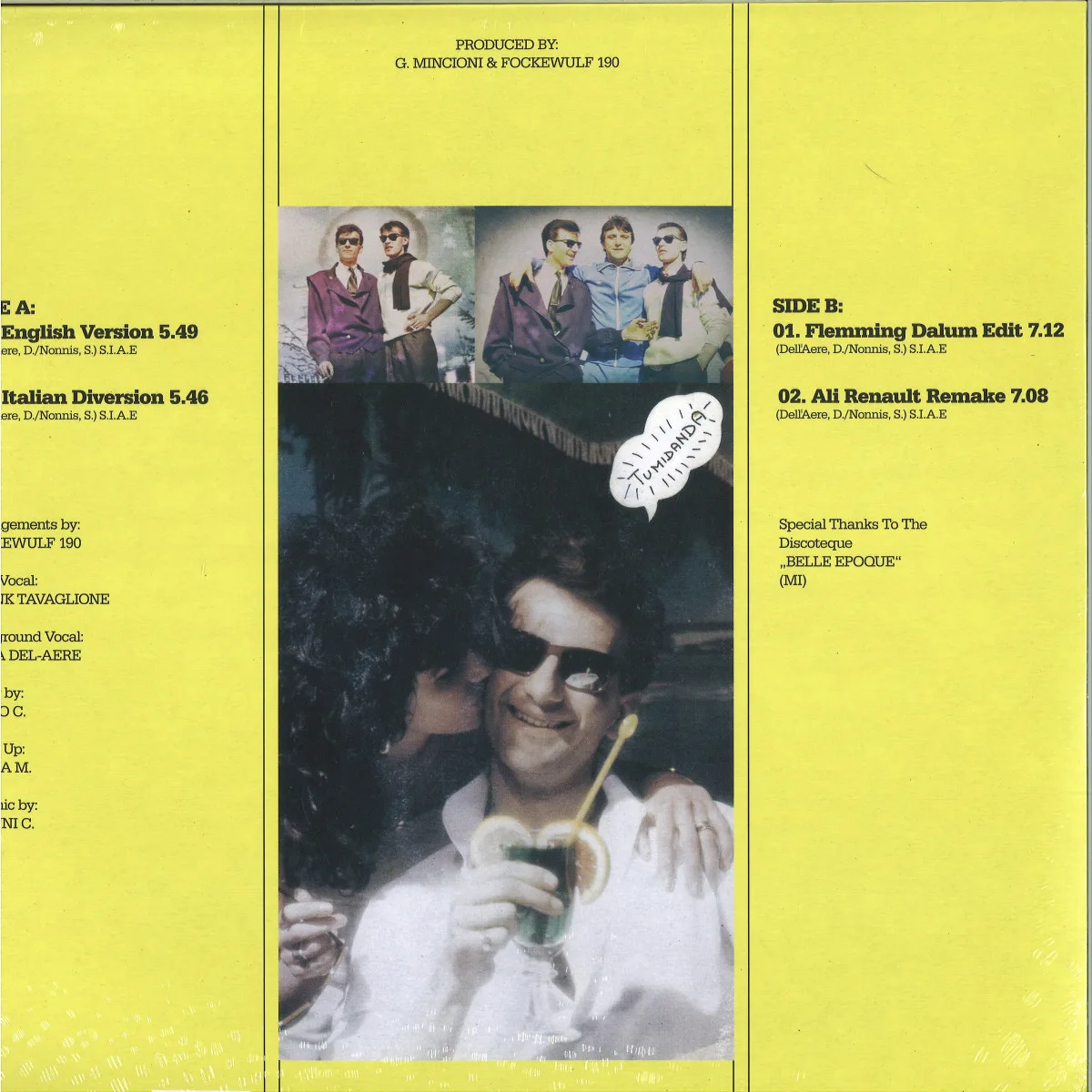 Back cover — Frank Tavaglione ‎ — Tumidanda