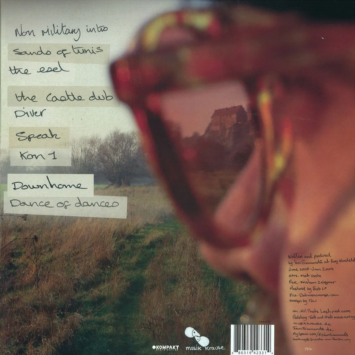 Обратная сторона обложки — Ian Simmonds — The Burgenland Dubs 2x12"