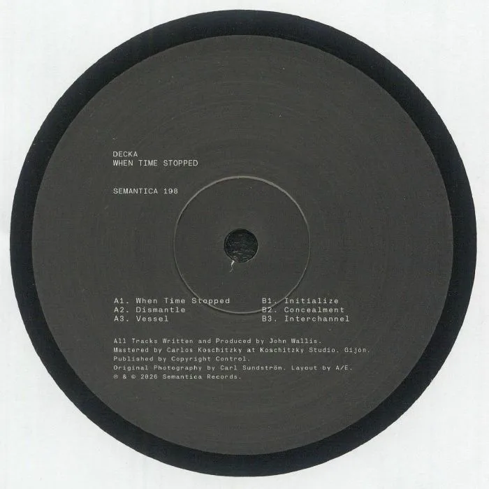 Back cover — DECKA — When Time Stopped