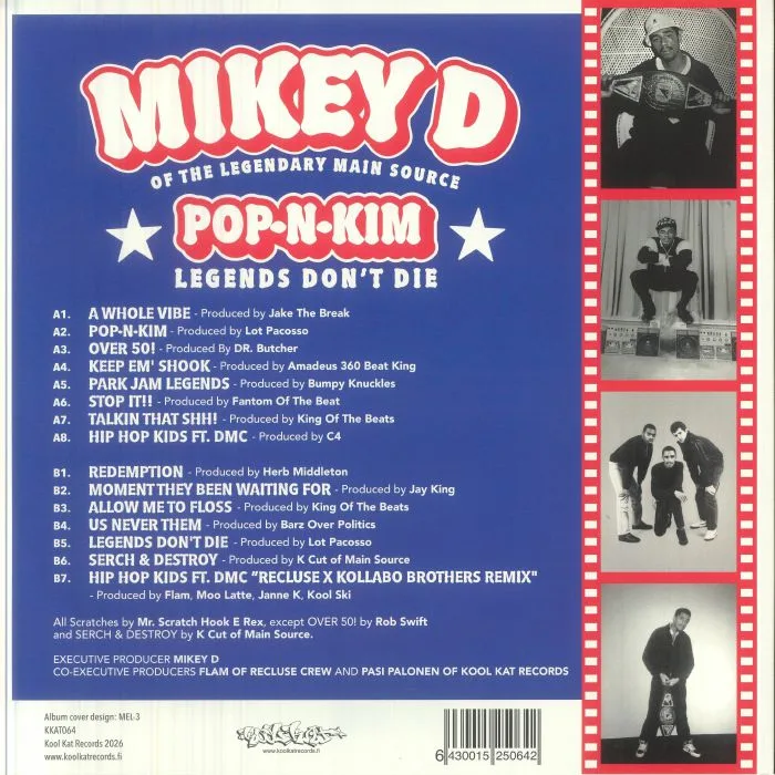 Обратная сторона обложки — MIKEY D — Of The Legendary Main Source POP-N-KIM: Legends Don't Die