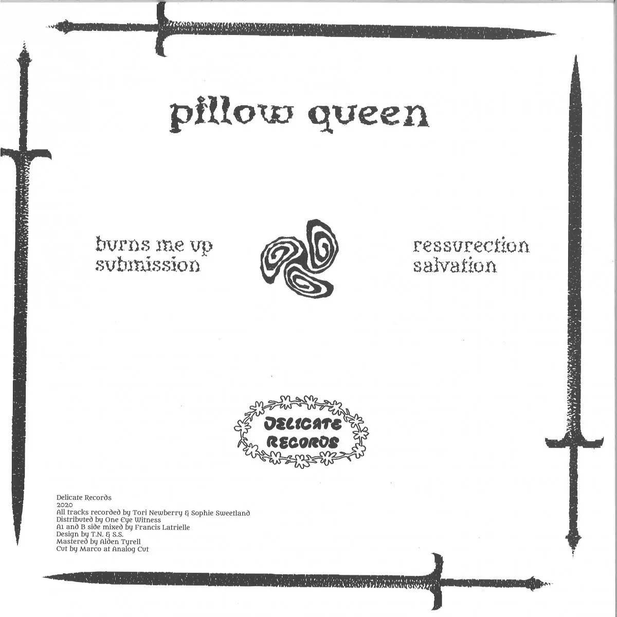 Back cover — Pillow Queen — Burns Me Up