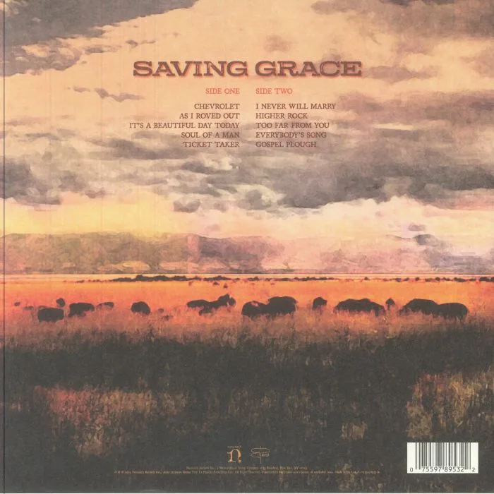 Back cover — Robert PLANT with SUZI DIAN — Saving Grace