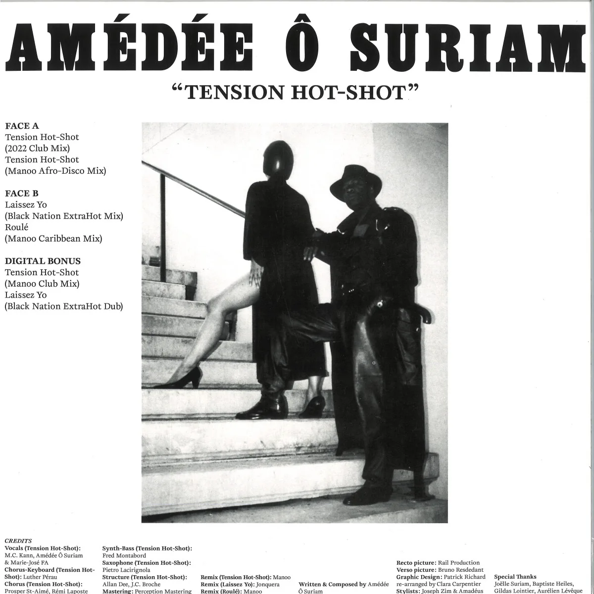 Обратная сторона обложки — Amédée Ô Suriam — TENSION HOT-SHOT