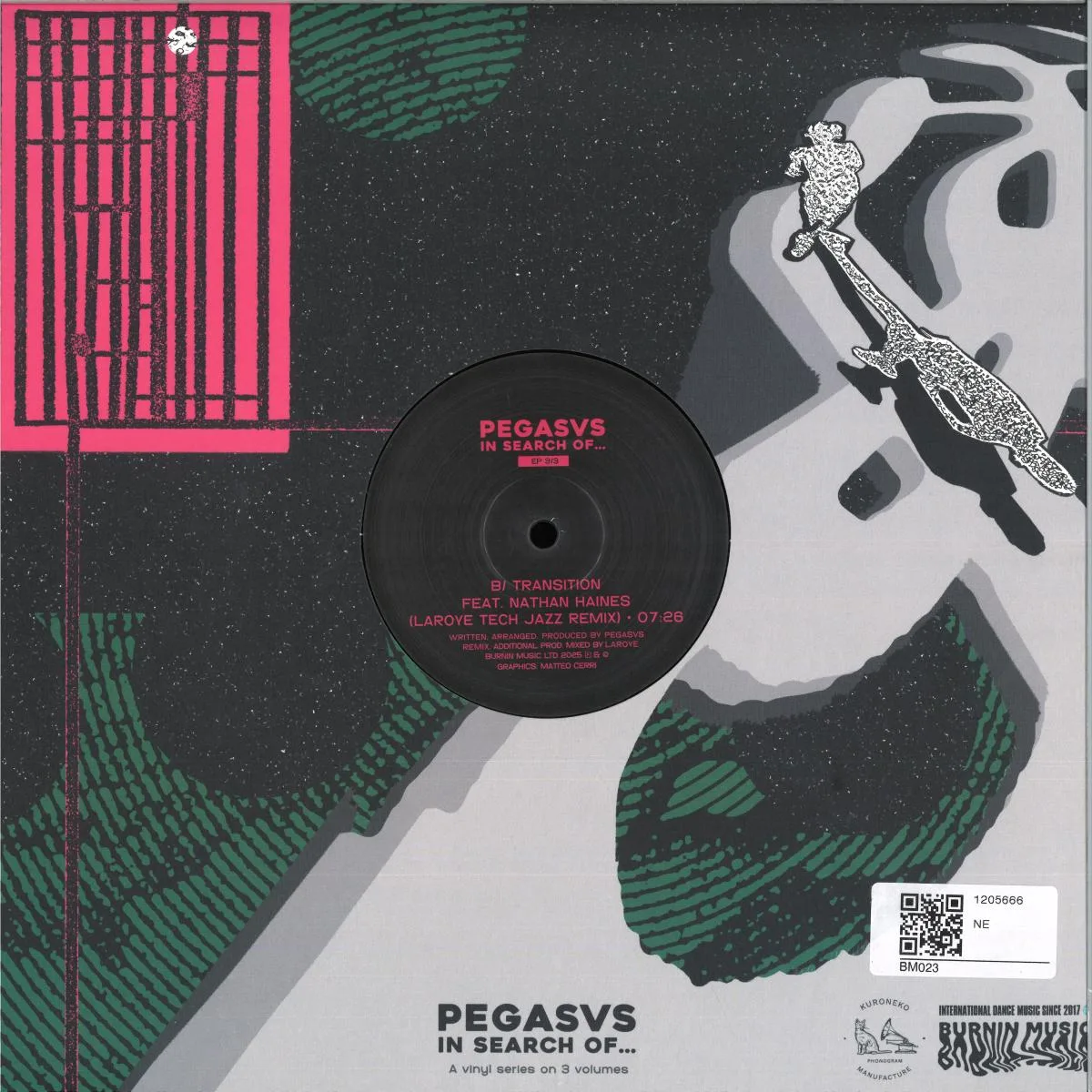 Back cover — Pegasvs — Transition ft. Nathan Haines + Laroye remix
