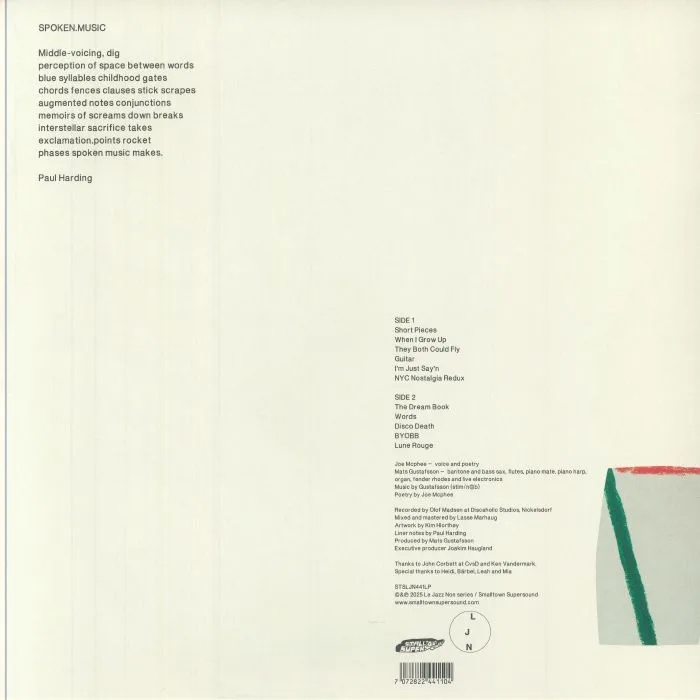 Back cover — Joe MCPHEE — I'm Just Say'n
