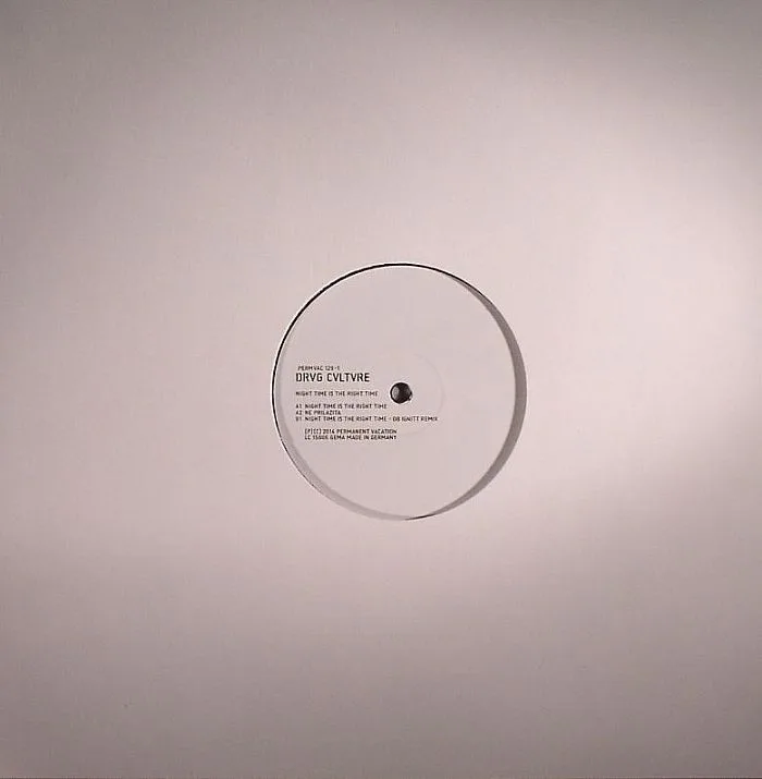 Back cover — DRVG CVLTVRE — Night Time Is The Right Time