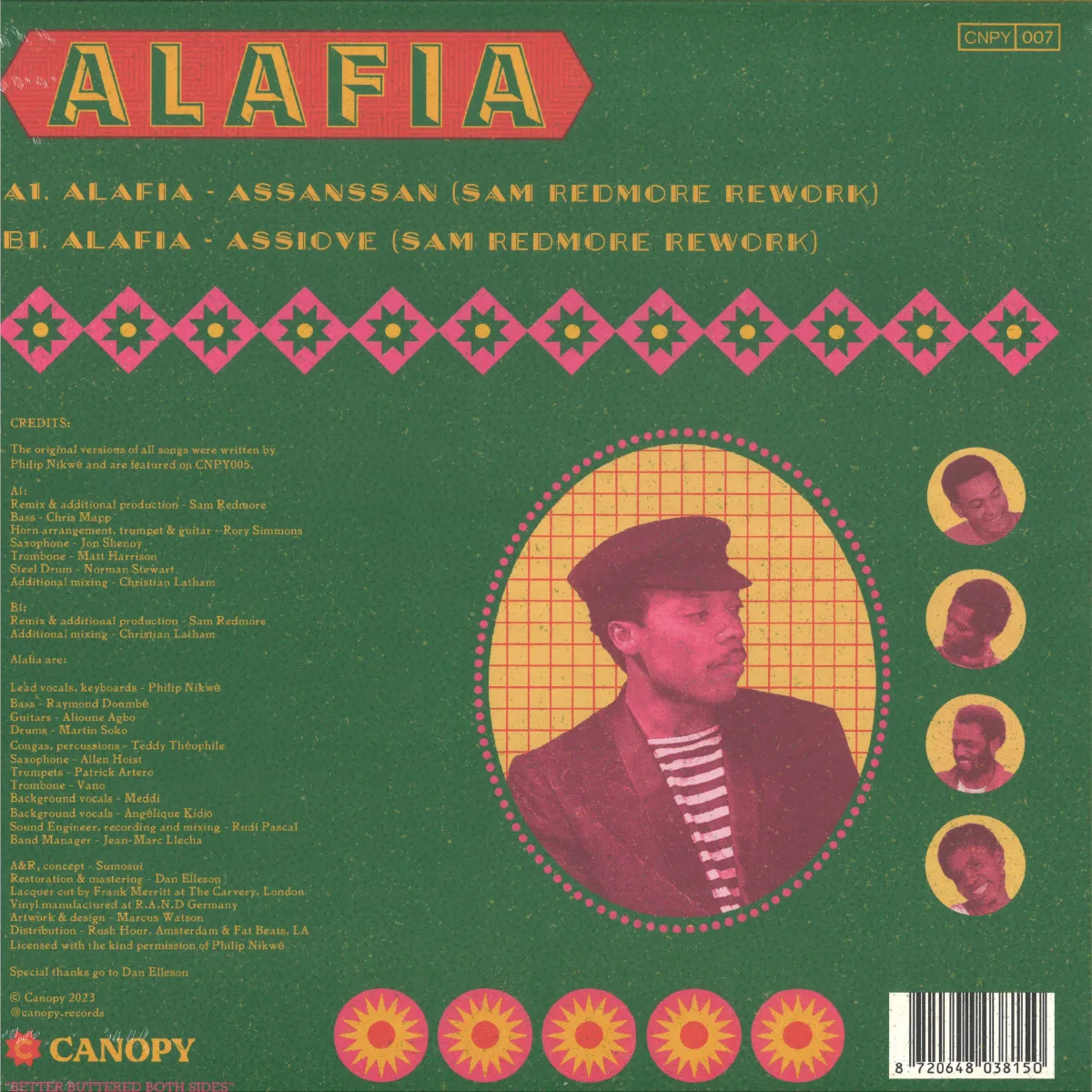 Back cover — Alafia — THE SAM REDMORE REWORKS