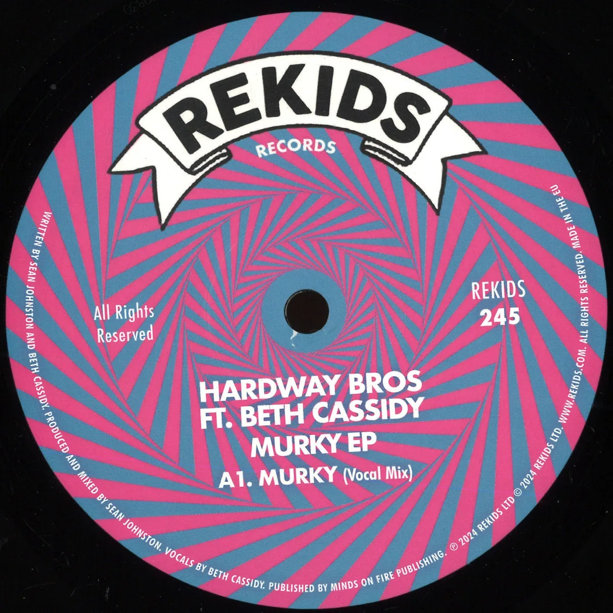Лицевая сторона обложки — Hardway Brosft.Beth Cassidy — Murky EP