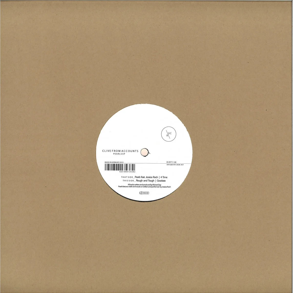 Обратная сторона обложки — Clive From Accounts — Pearls EP