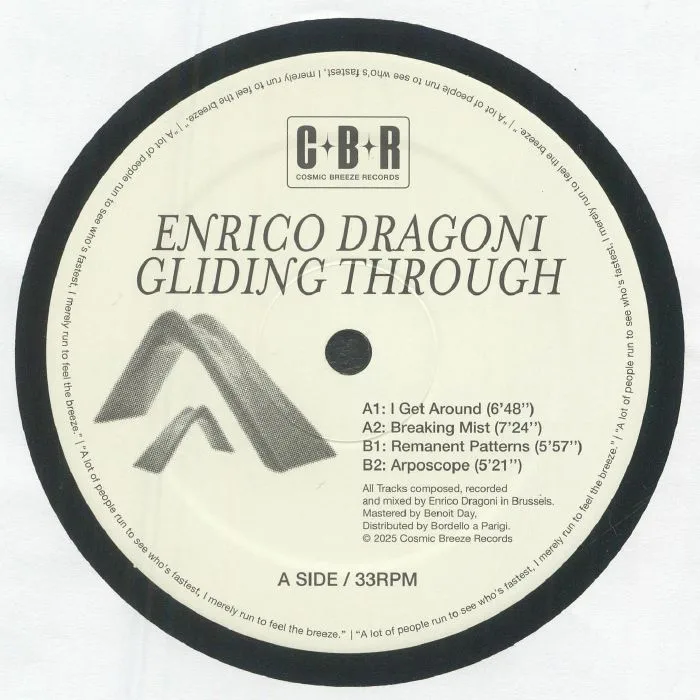 Лицевая сторона обложки — Enrico DRAGONI — Gliding Through EP