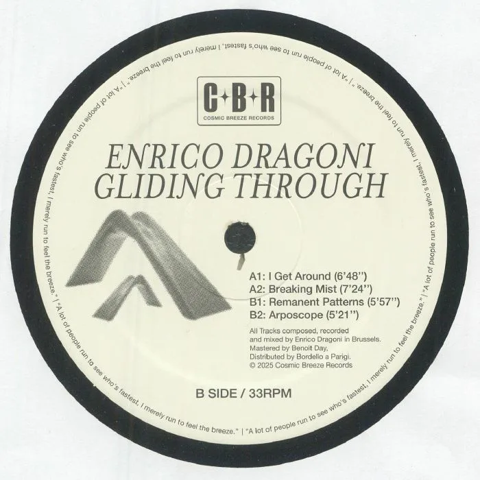 Обратная сторона обложки — Enrico DRAGONI — Gliding Through EP