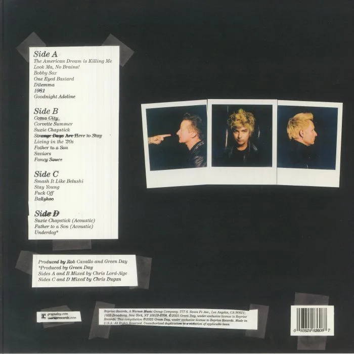 Обратная сторона обложки — GREEN DAY — Saviors (Deluxe Edition)