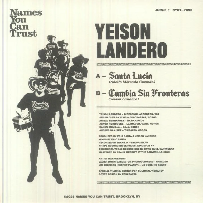 Back cover — Yeison LANDERO — Santa Lucia