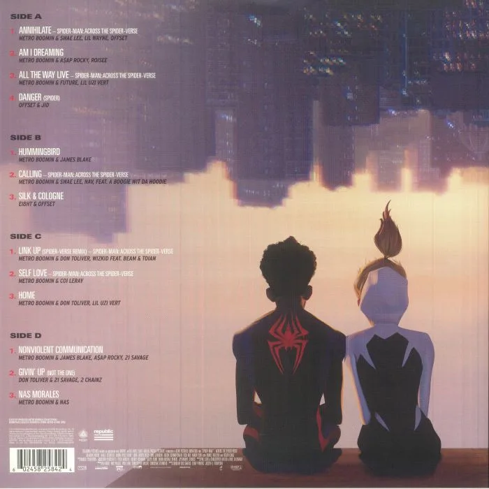 Обратная сторона обложки — METRO BOOMIN / VARIOUS — Spider Man: Across The Spider Verse (Soundtrack)