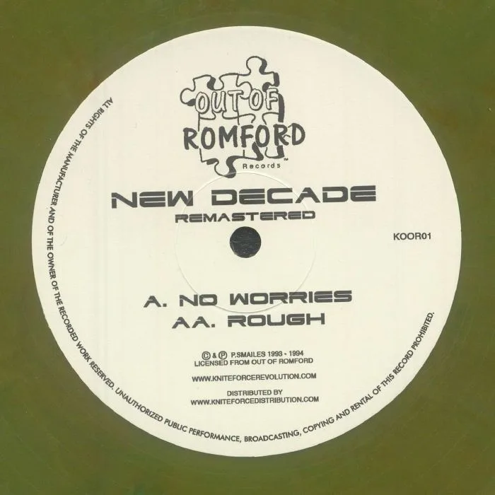 Back cover — NEW DECADE — No Worries EP