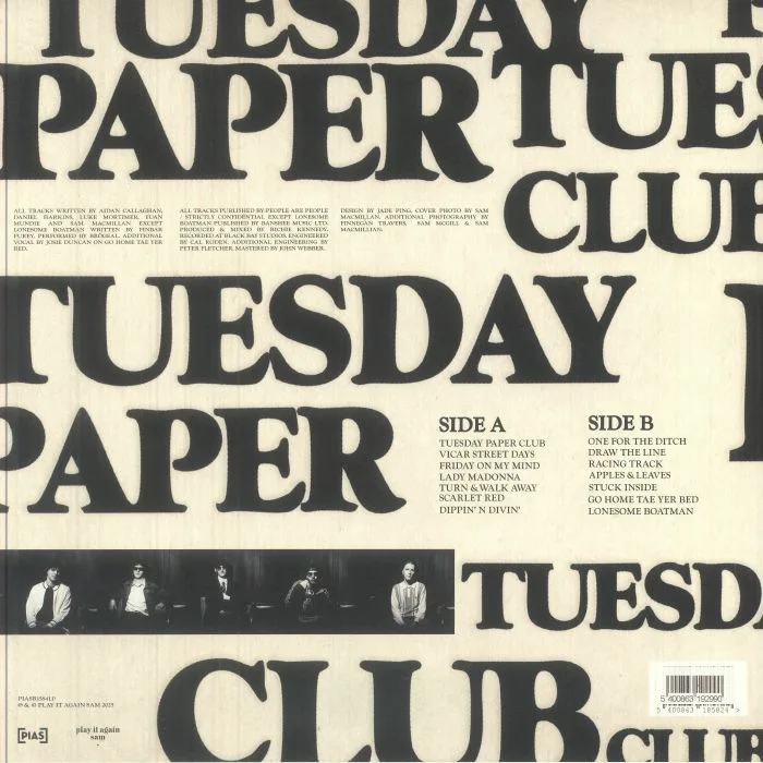 Обратная сторона обложки — BROGEAL — Tuesday Paper Club