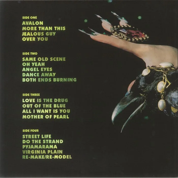 Обратная сторона обложки — ROXY MUSIC — The Best Of Roxy Music (half speed remastered)