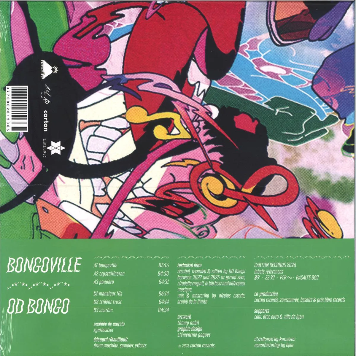 Обратная сторона обложки — OD Bongo — Bongoville LP