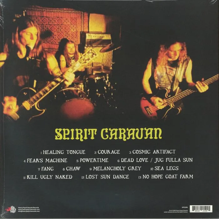 Back cover — SPIRIT CARAVAN — Jug Fulla Sun (reissue)