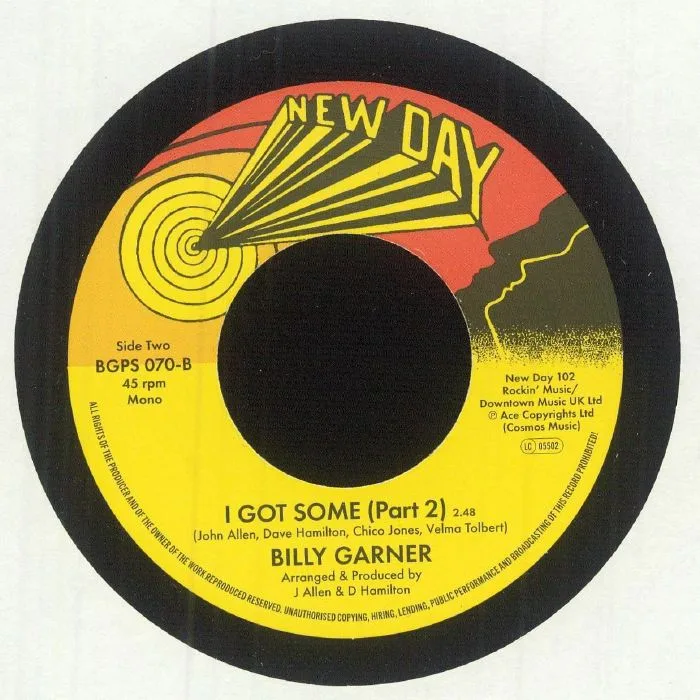 Back cover — Billy GARNER — I Got Some