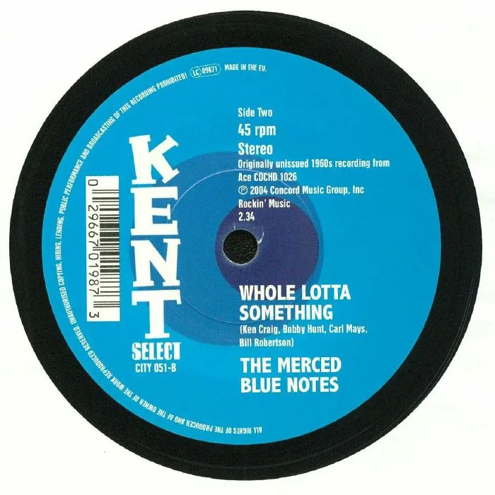 Back cover — The MERCED BLUE NOTES — Sundown